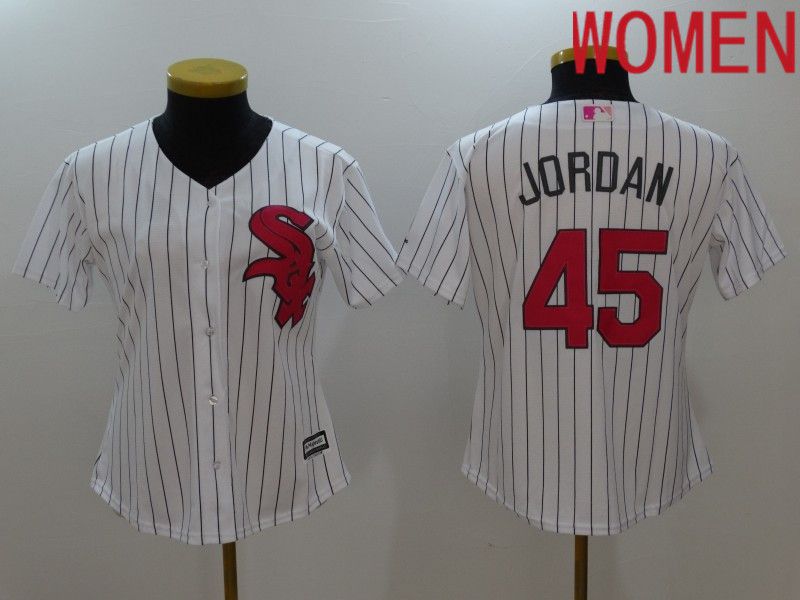 Women Chicago White Sox #45 Jordan White Mother Edition 2022 MLB Jersey